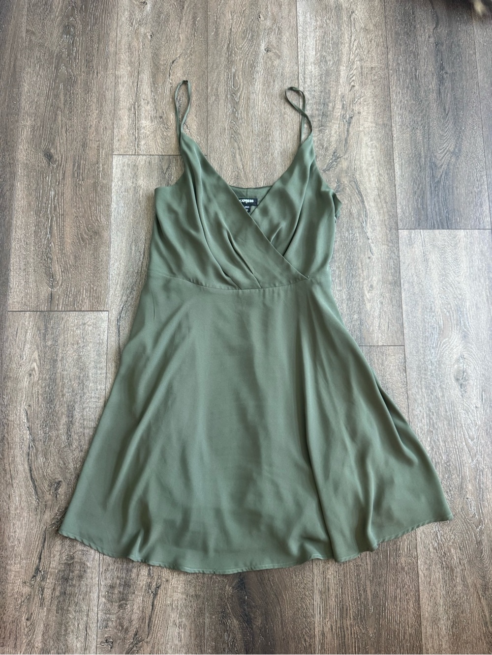 Express Olive Green Dress Size Medium